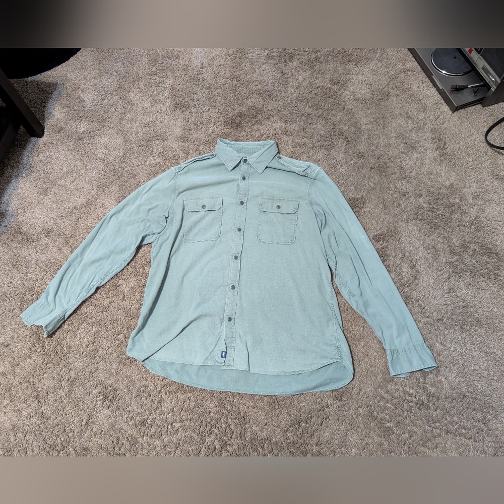 Vineyard Vines Classic Fit Light Faded Green Shirt Button Down Shirt XL